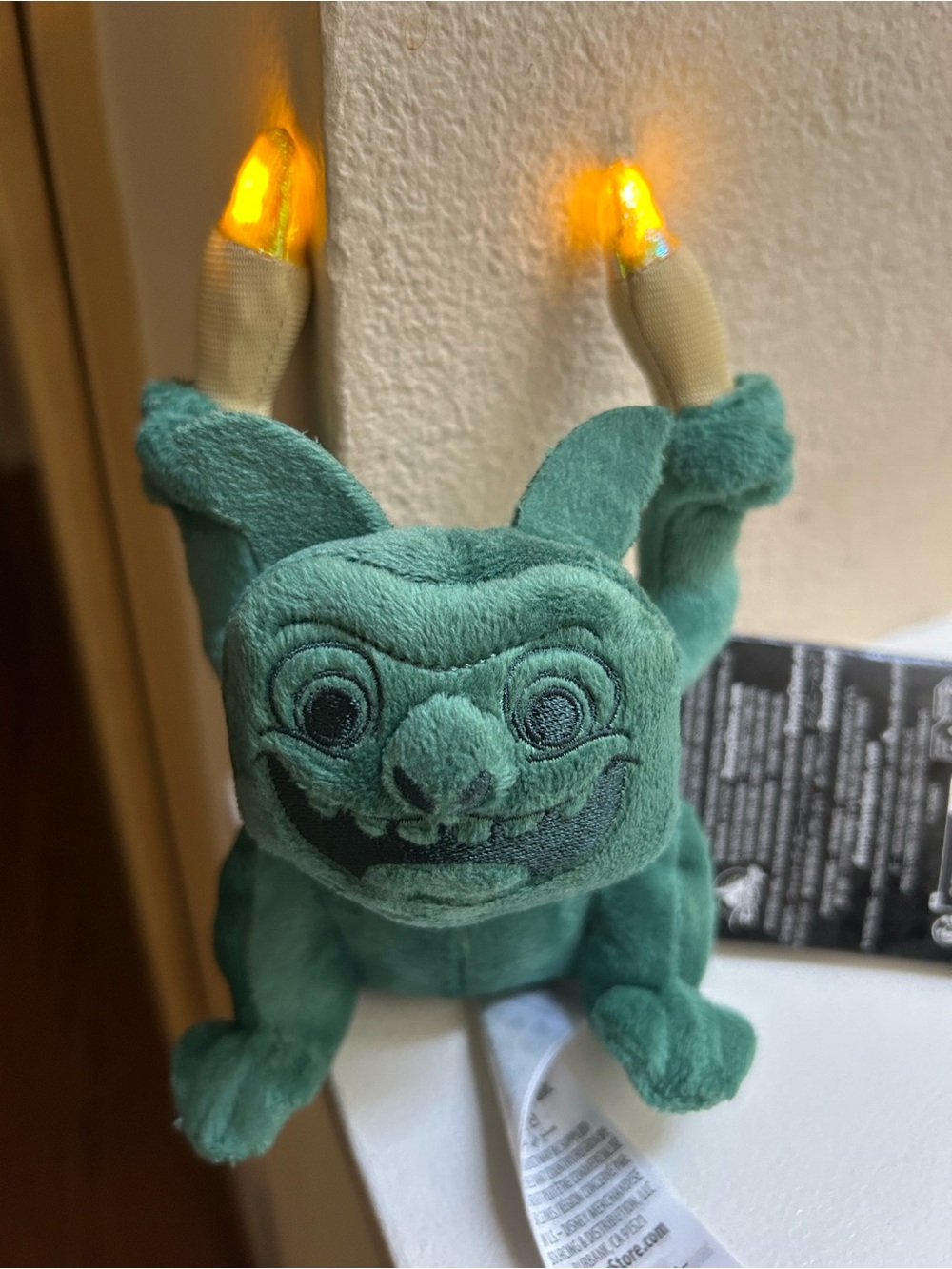 Haunted Mansion Gargoyle Shoulder Plush with Light-Up Candles